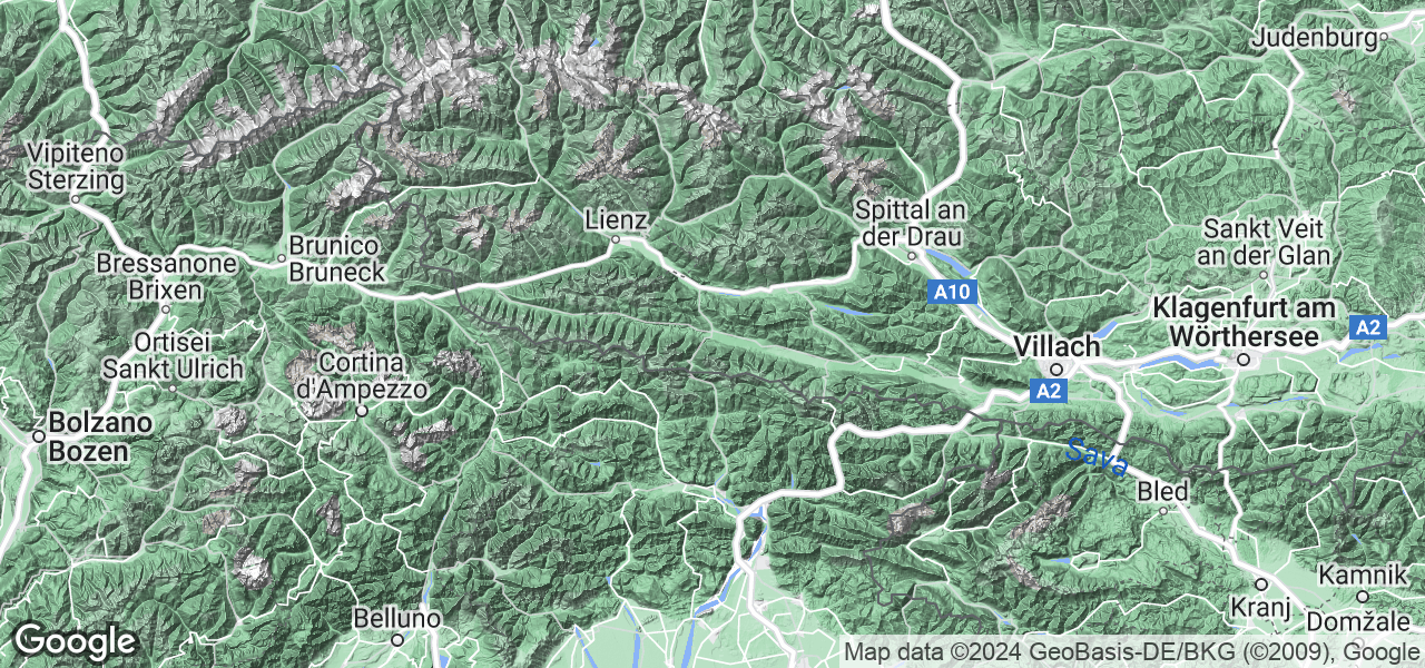 Map Kötschach-Mauthen